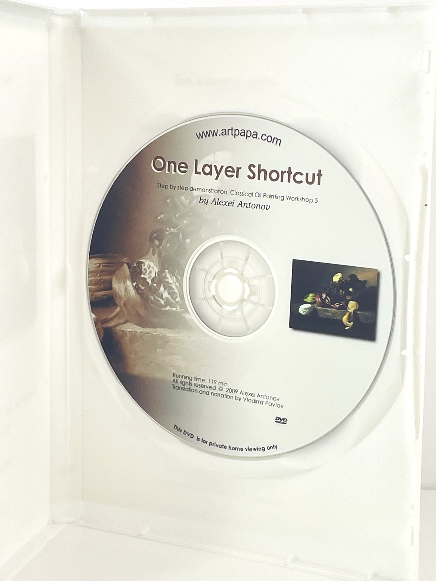 Alexei Antonov Classical Oil Painting Instruction DVD One Layer Shortcut