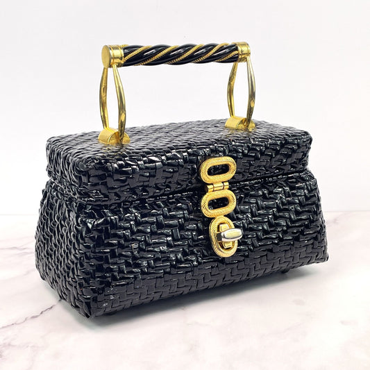 Vintage Nordstrom Best Dorian Continental Designer Box Style Handbag