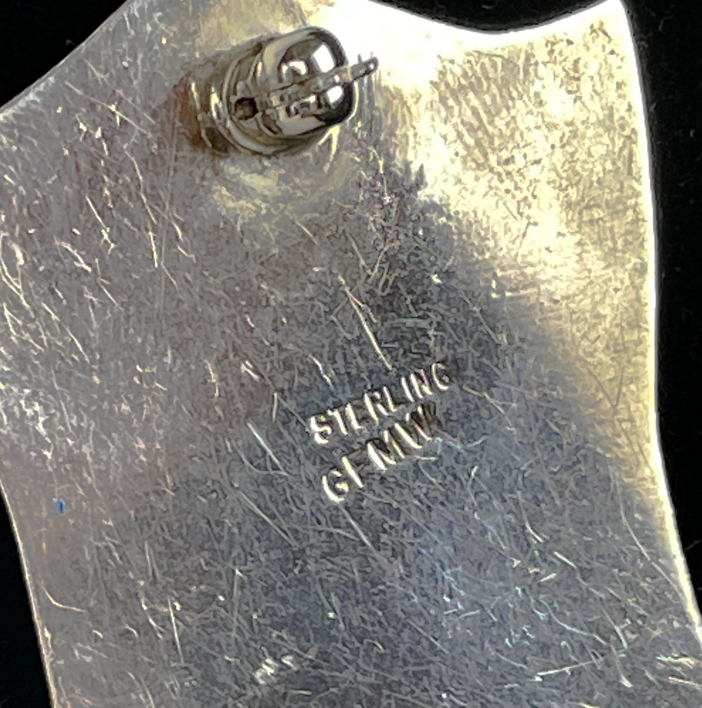 Great Falls Metal Works Vintage Sterling Silver Ghost Brooch Pin