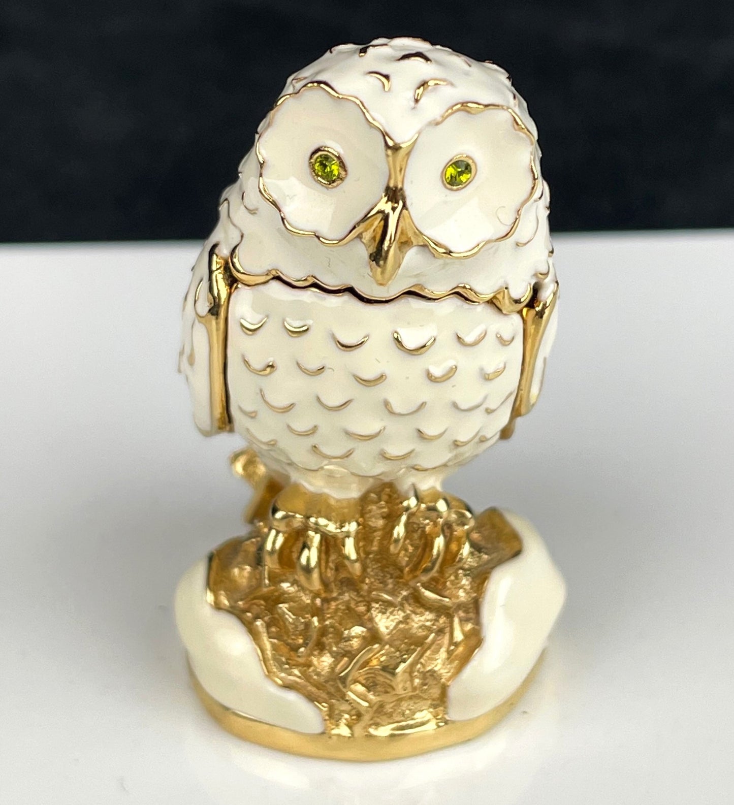 Estee Lauder 2005 "Beautiful" Solid Perfume Compact "Glistening Owl"