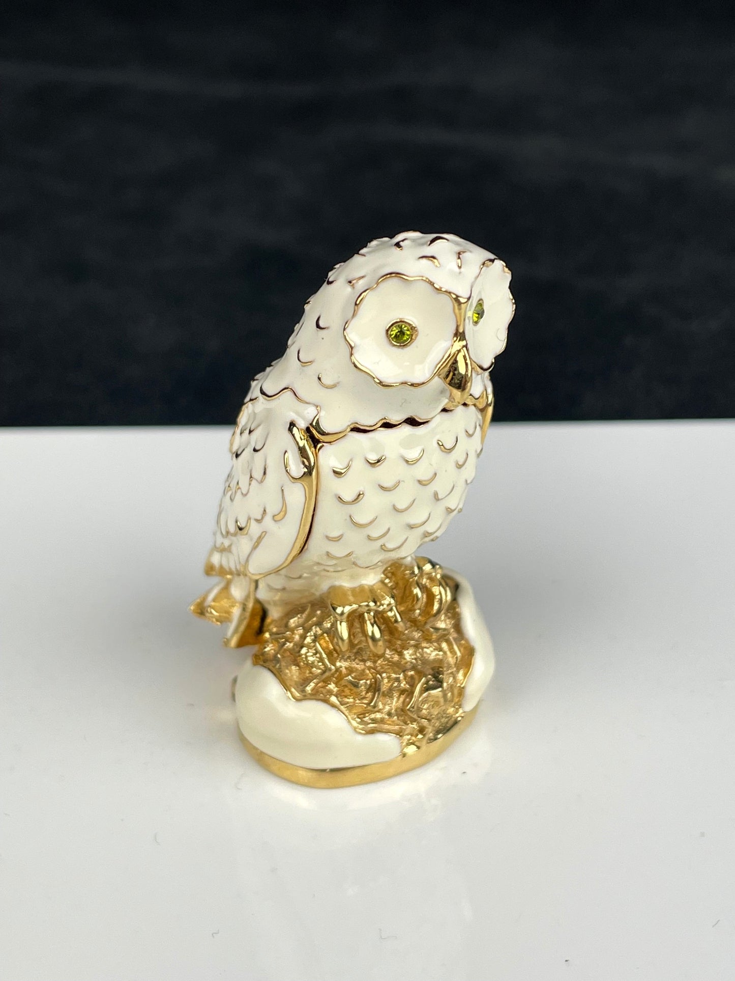 Estee Lauder 2005 "Beautiful" Solid Perfume Compact "Glistening Owl"